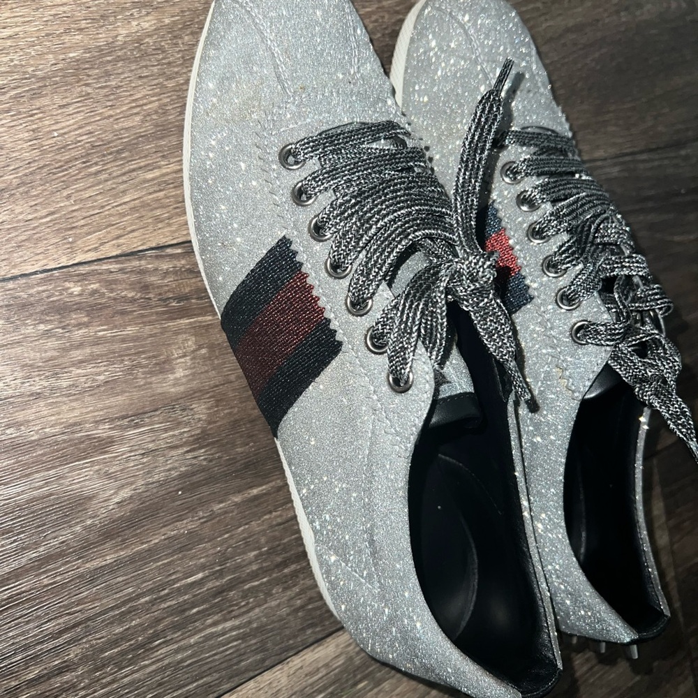 Sparkling Silver Gucci Women's Sneakers